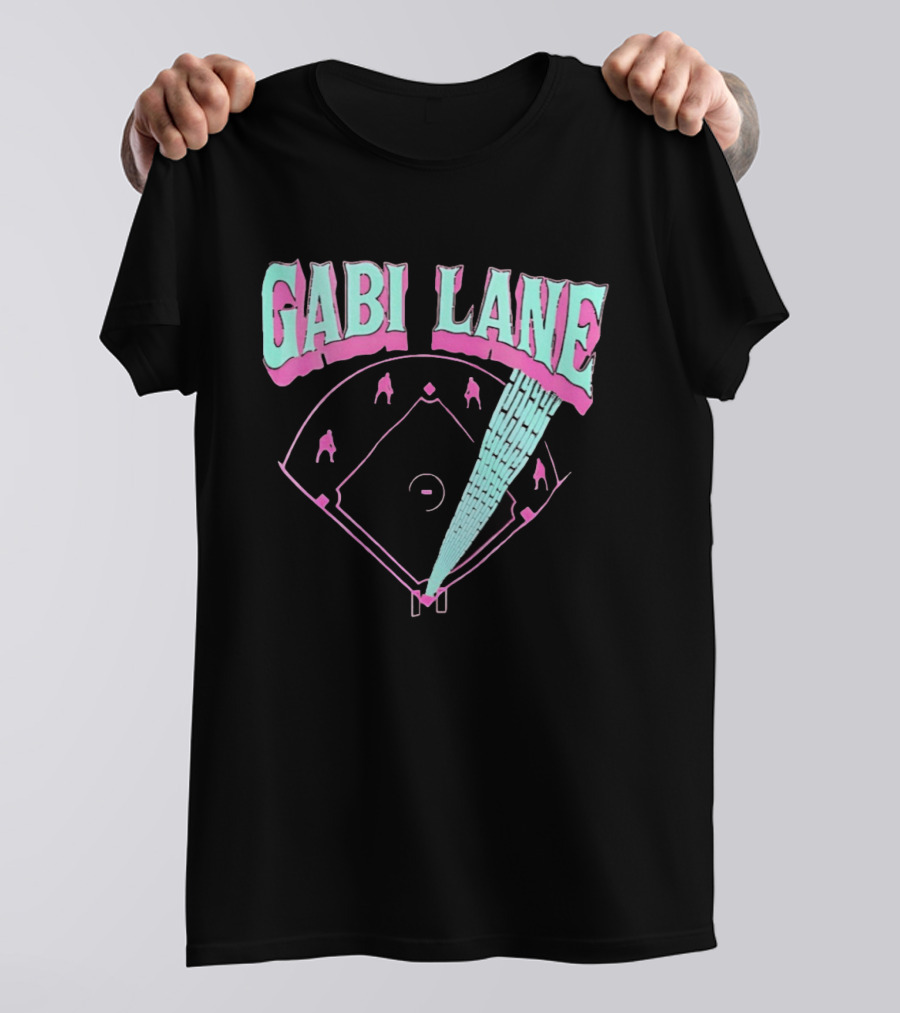 Gabi Lane Baseball Field Diamond Players T-Shirt