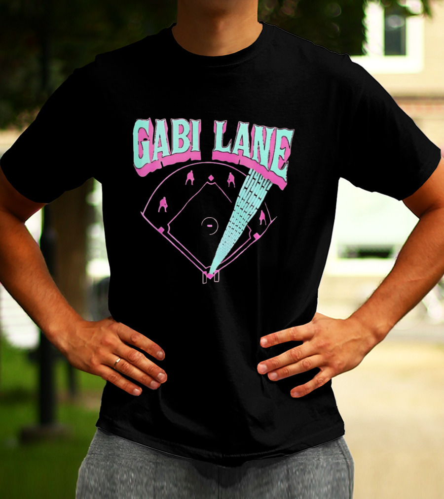 Gabi Lane Baseball Field Diamond Players T-Shirt