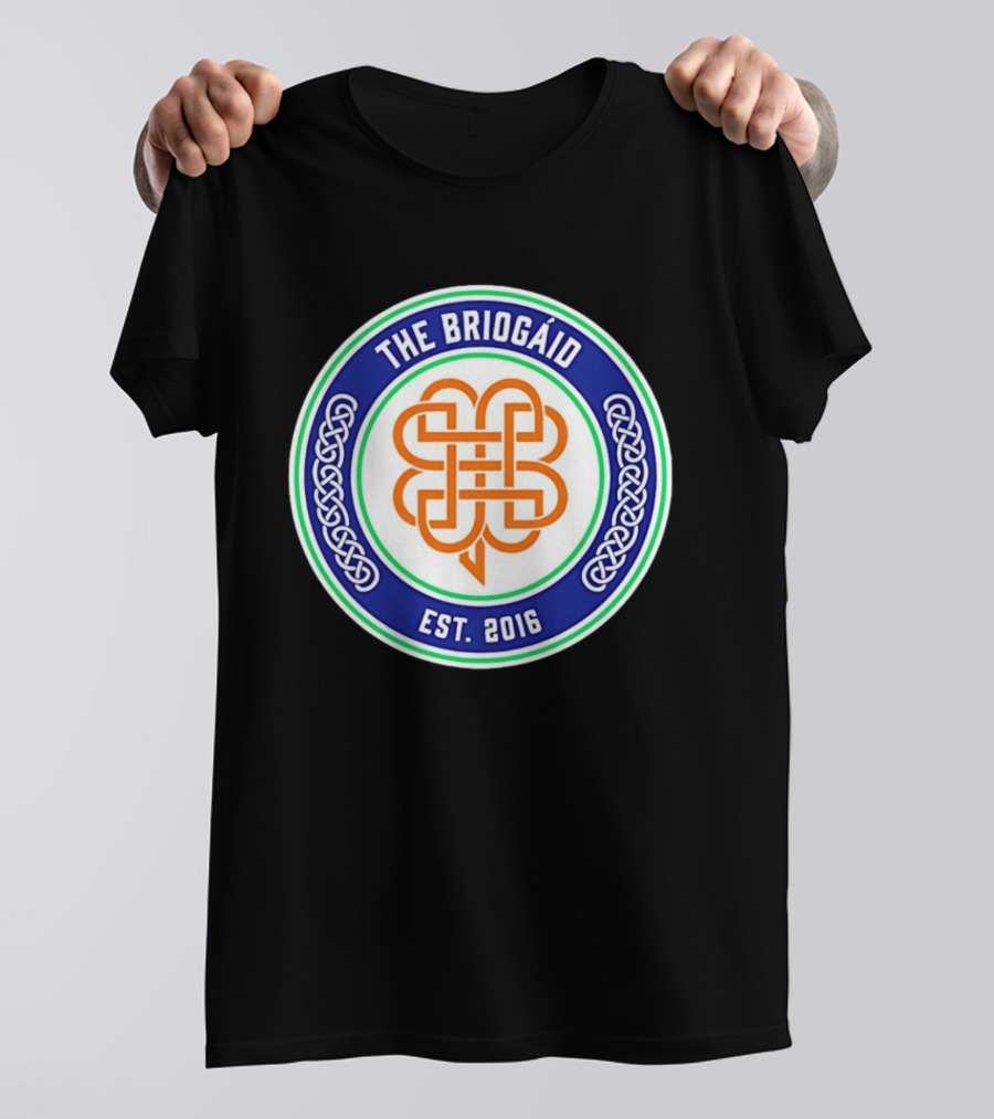 The Briogáid Celtic Knot Emblem EST 2016 T-Shirt
