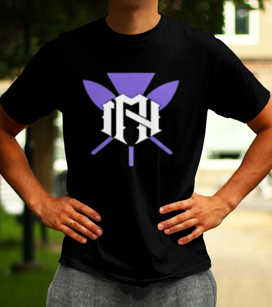 The Nightmarcher NH Purple And White Symbol With Spears T-Shirt