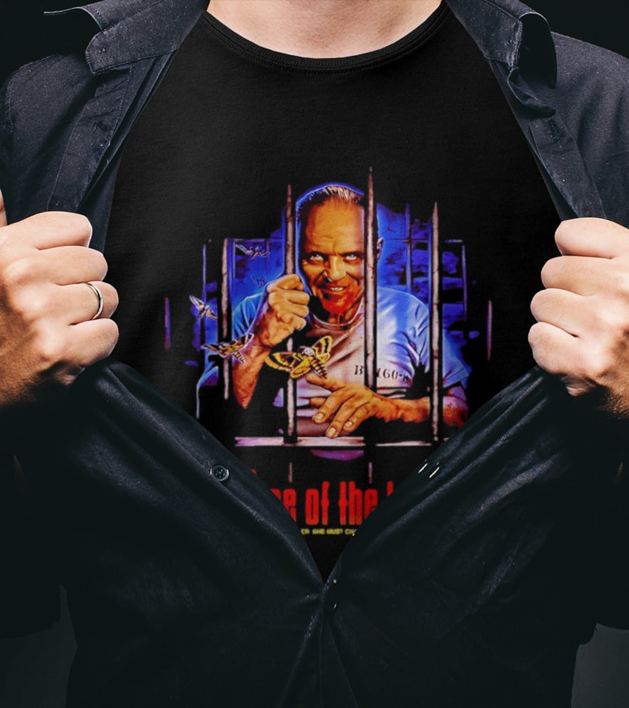 The Silence Of The Lambs Hannibal Lecter Anthony Hopkins Barbed Window Moth T-Shirt