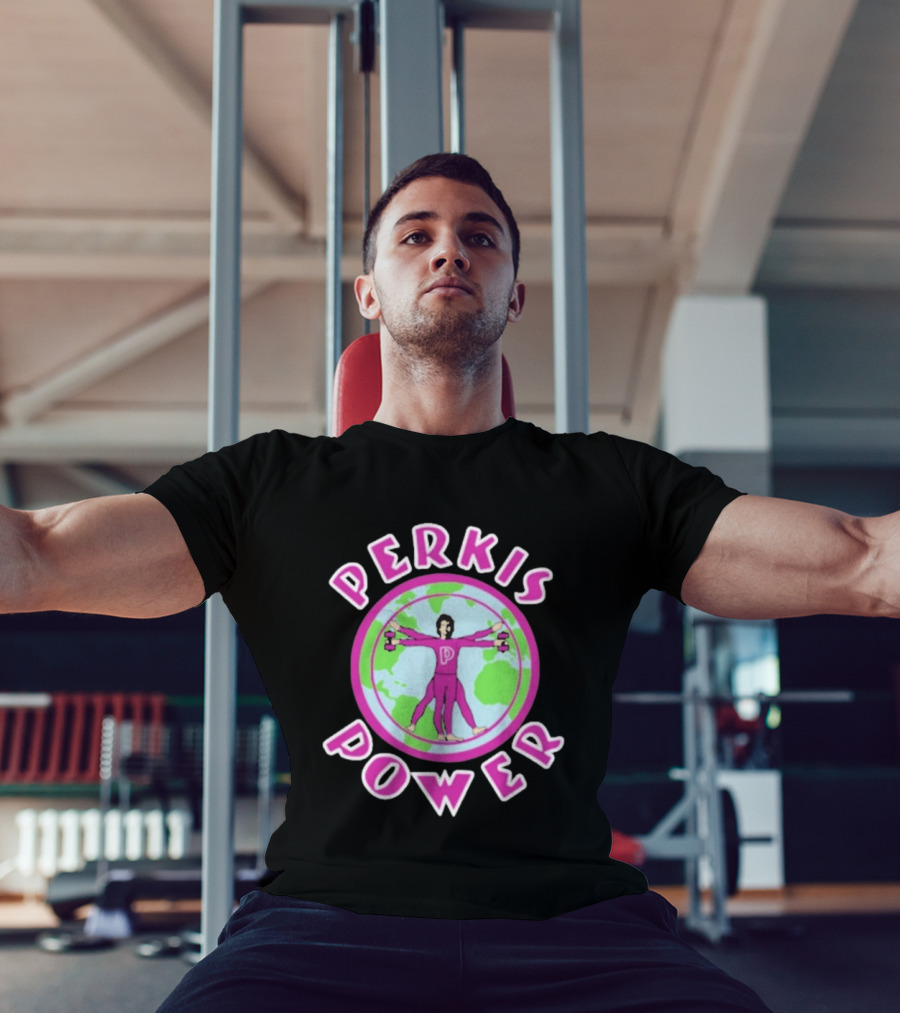 Perkis Power World Fitness Gym Tony Perkis Training T-Shirt