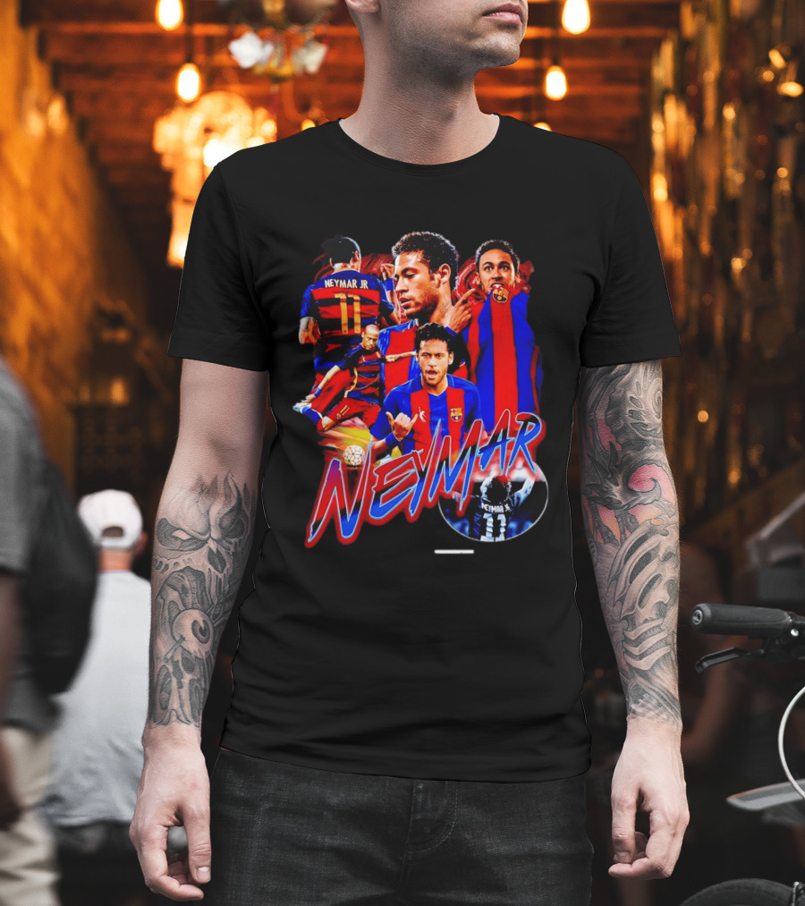 Neymar Jr Barcelona Iconic Football Legend T-Shirt