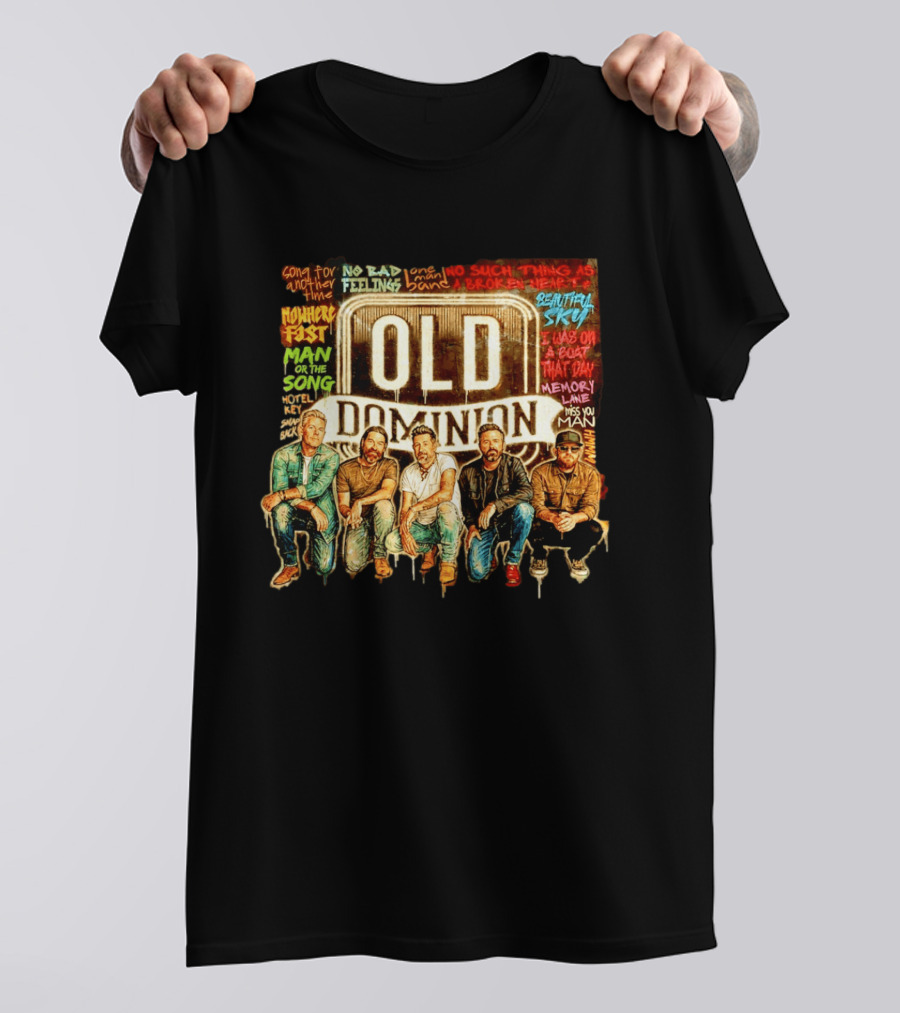 Old Dominion No Bad Feelings Song For Another Time Beautiful Sky Country Music T-Shirt