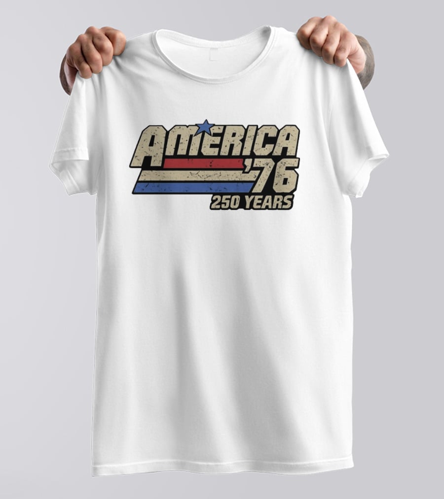 America '76 Vintage Patriotic 250 Years Celebration T-Shirt