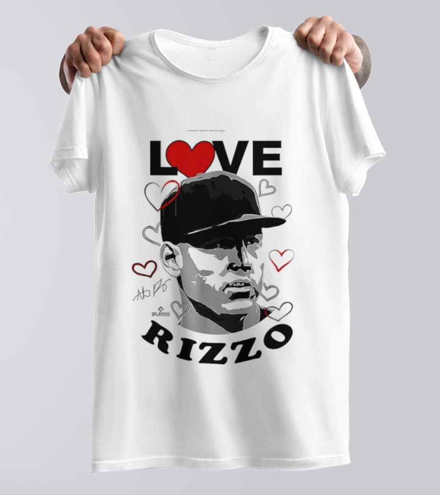 Love Heart Anthony Rizzo New York Yankees Baseball T-Shirt