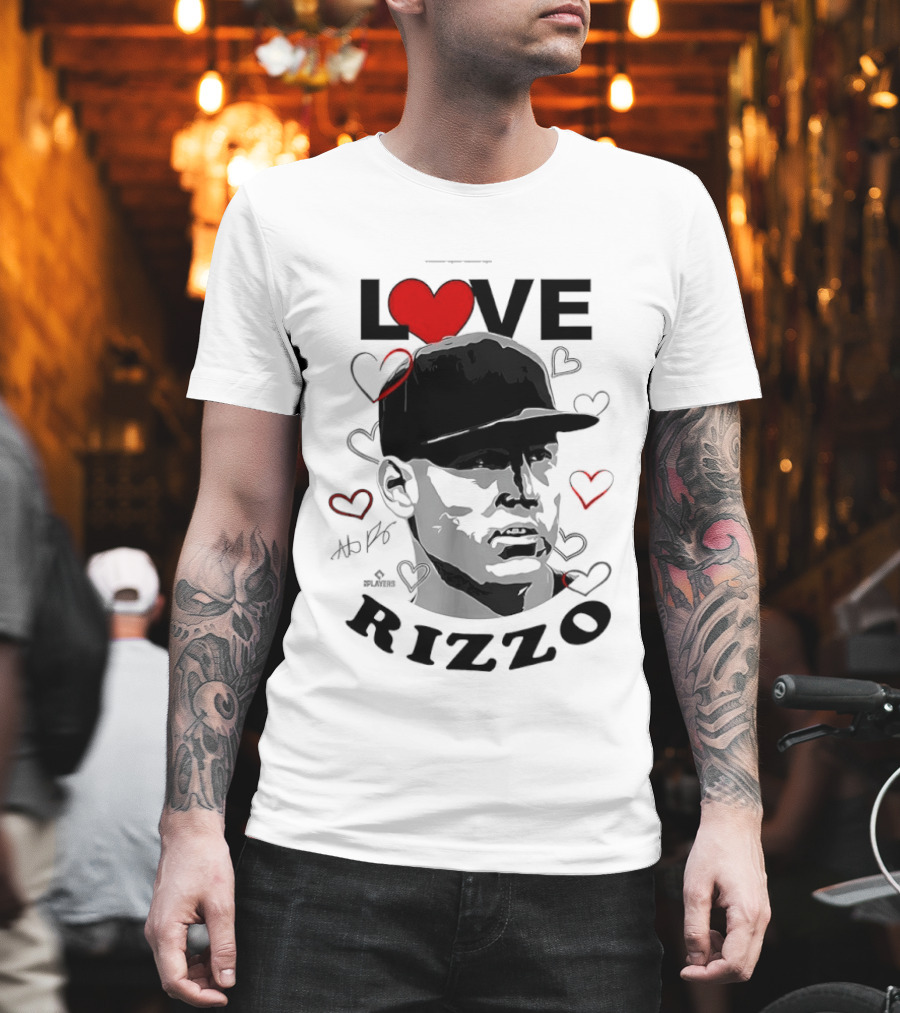 Love Heart Anthony Rizzo New York Yankees Baseball T-Shirt