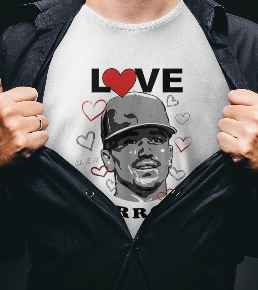 Love Corbin Carroll Heart Baseball Arizona Diamondbacks T-Shirt