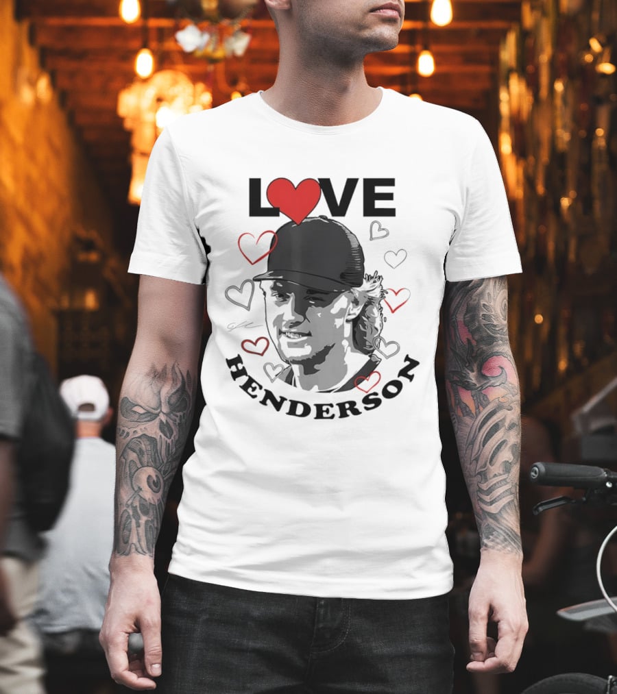 Love Gunnar Henderson Baltimore Orioles Baseball Heart T-Shirt