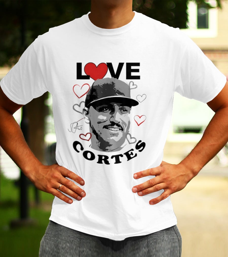 Love Nestor Cortes Yankees Baseball Heart T-Shirt