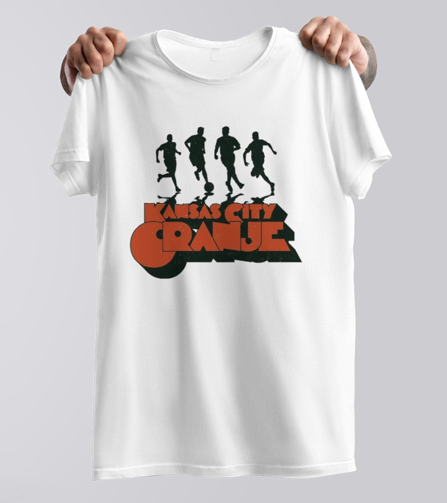 Kansas City Orange Soccer Silhouettes Made Mobb T-Shirt