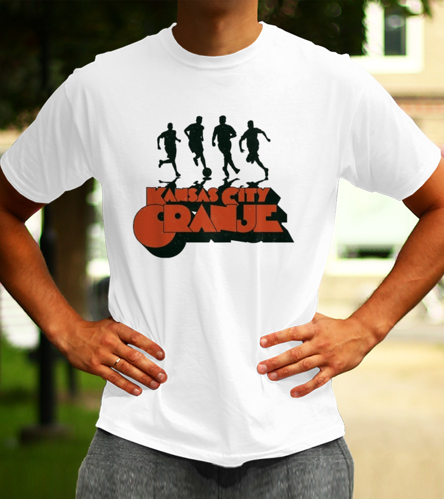 Kansas City Orange Soccer Silhouettes Made Mobb T-Shirt