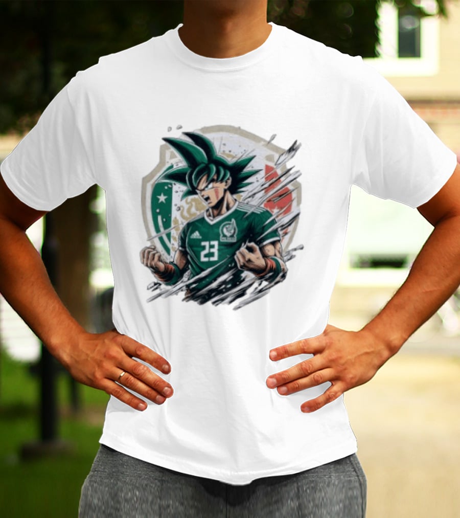 Mexico Football Vegeta Dragon Ball Anime Fusion T-Shirt