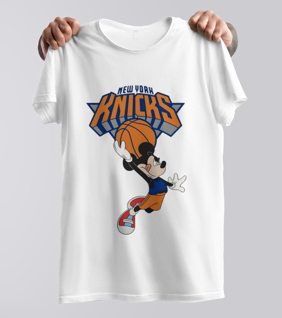 Mickey Mouse NBA New York Knicks Basketball Player Disney T-Shirt