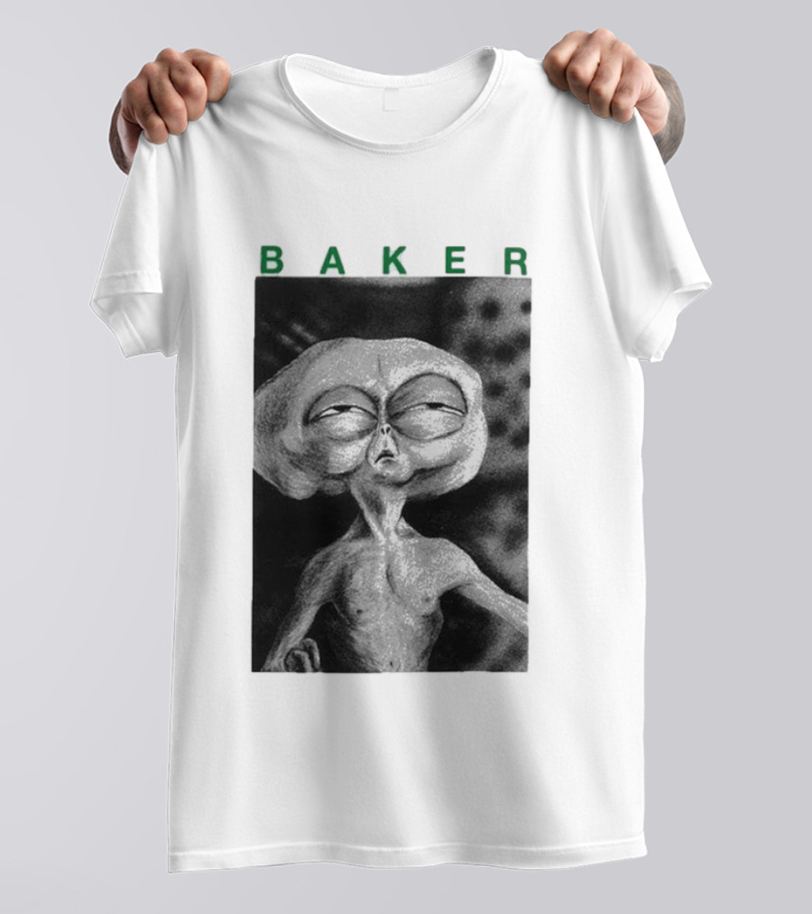 Note Baker Alien Block Busters Extraterrestrial T-Shirt