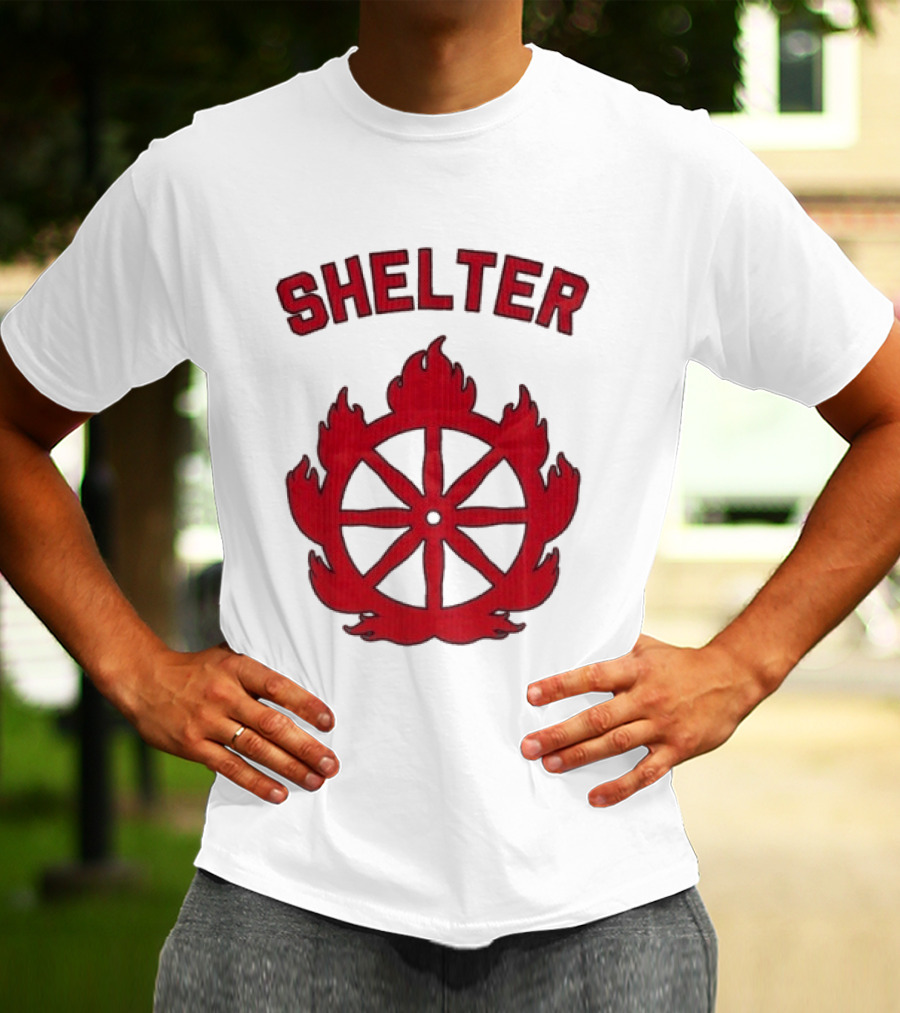 Shelter Mantra 95 Flaming Wheel T-Shirt