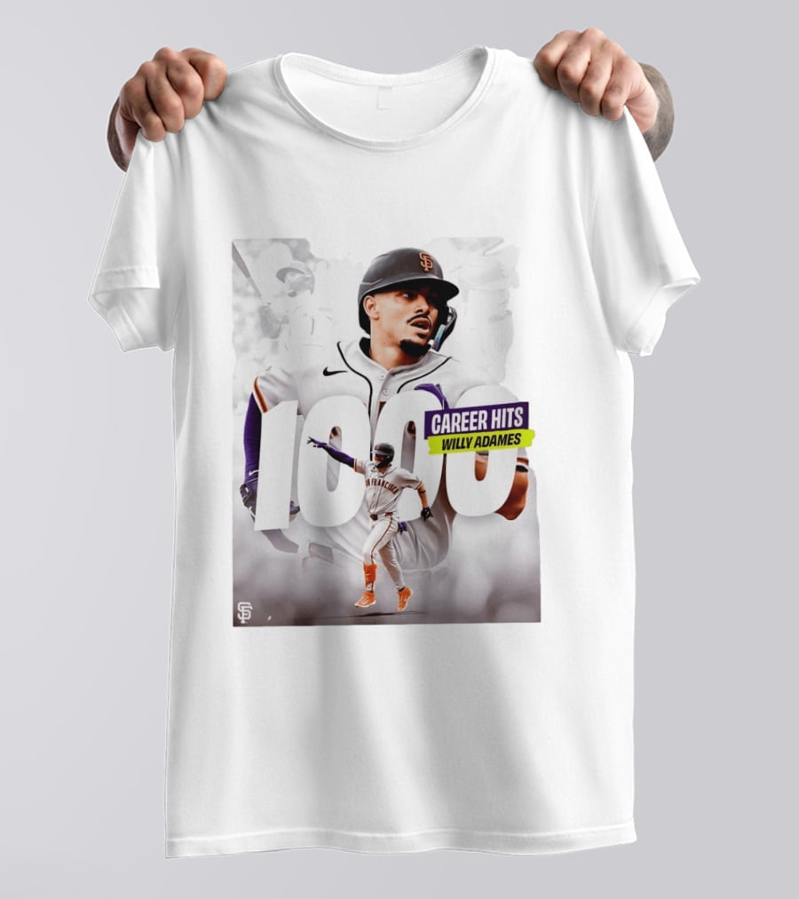 Willy Adames 1000 Career Hits San Francisco T-Shirt