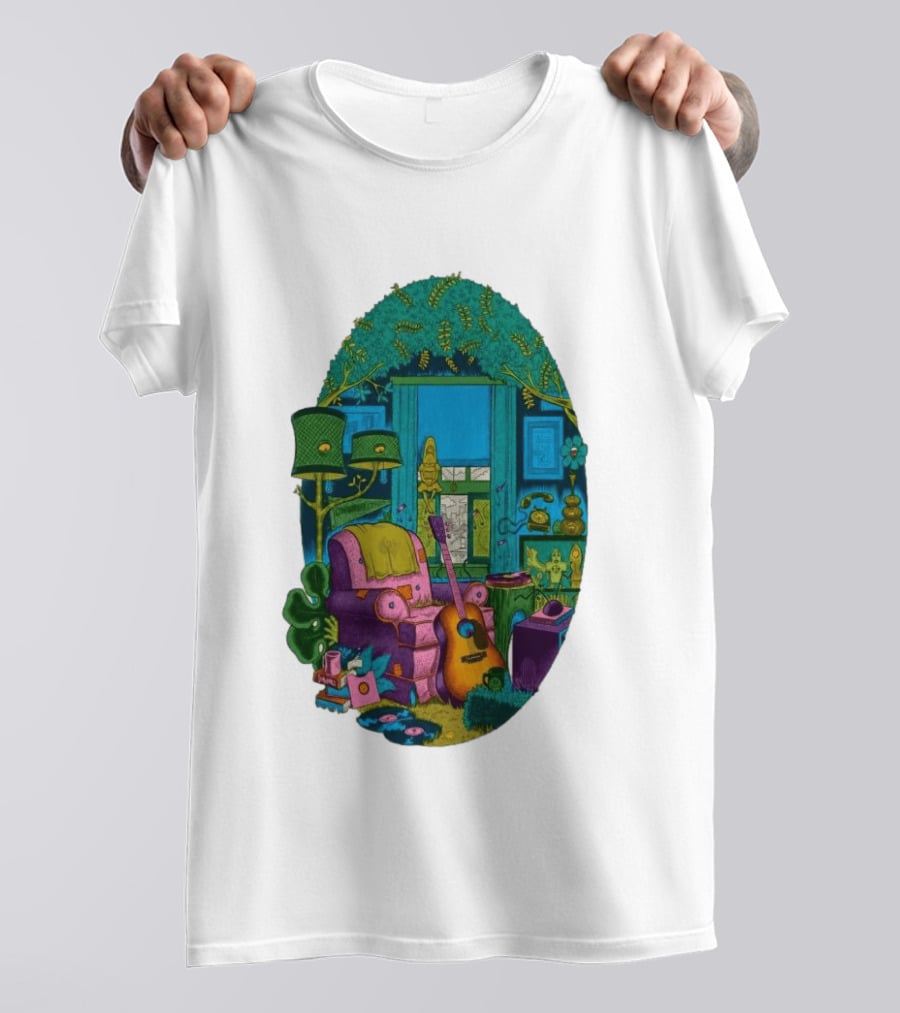 Trey Anastasio June 20 2026 Kleinhans Music Hall Buffalo NY Concert Acoustic Guitar Retro Living Room Aesthetic T-Shirt