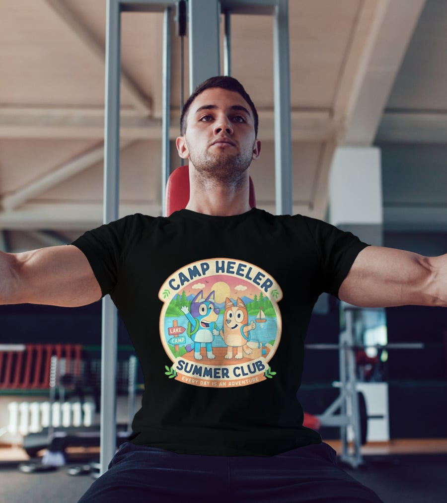 Camp Heeler Summer Club Every Day Is An Adventure Lake Camp Fun T-Shirt
