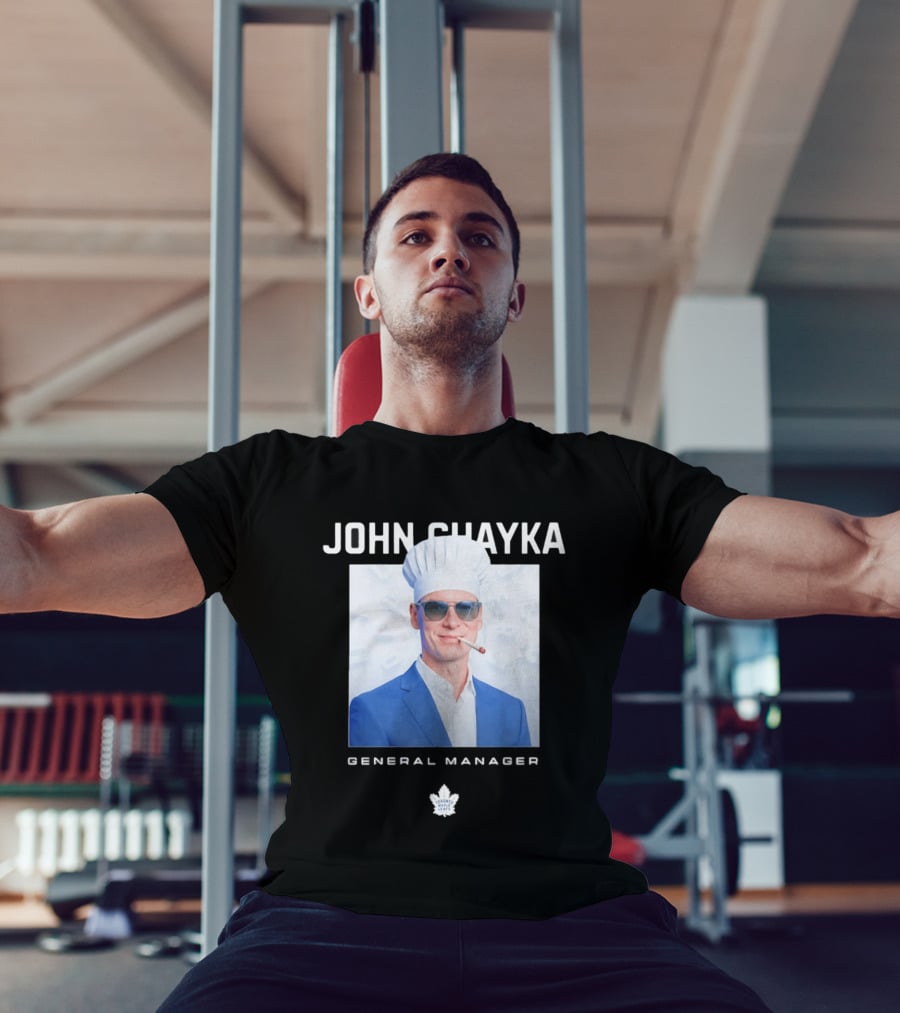 John Chayka Toronto Maple Leafs General Manager Chef Hat Smoking T-Shirt