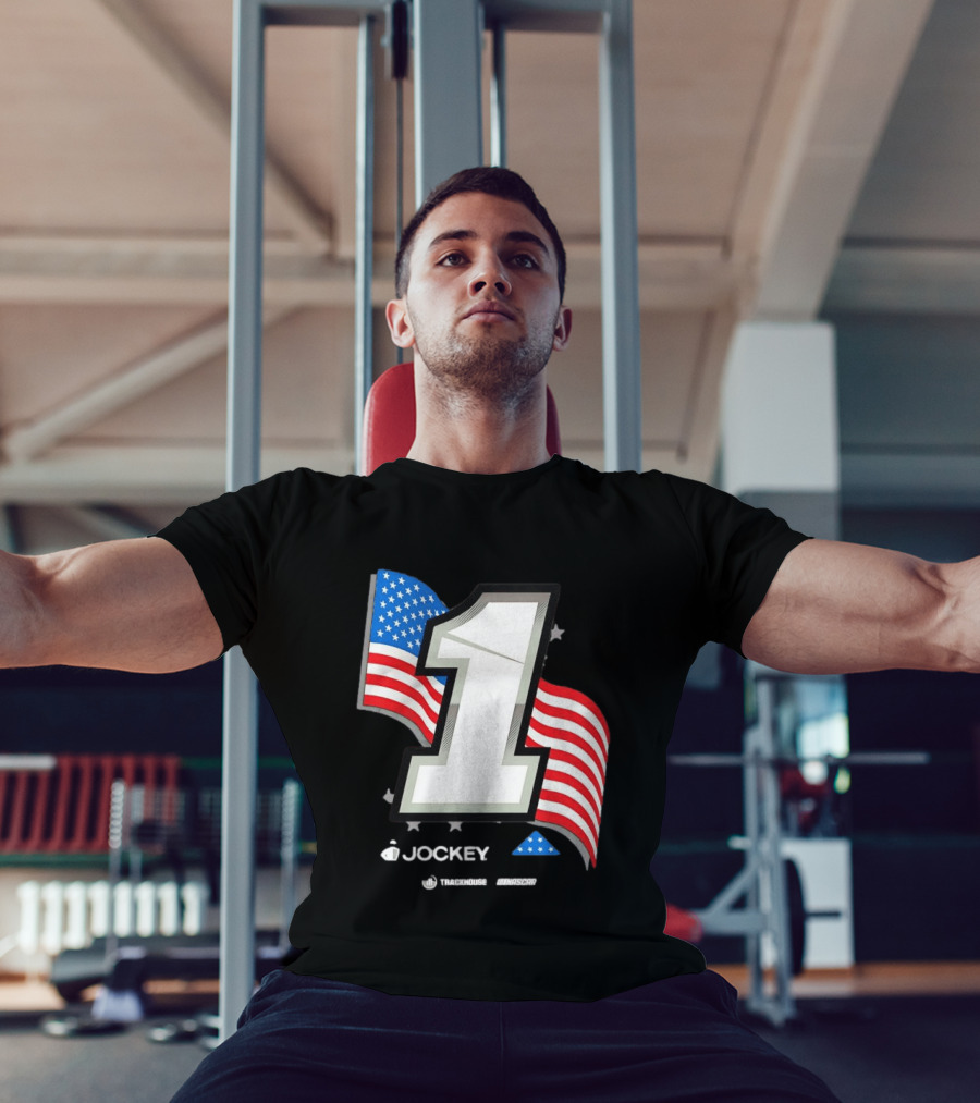 Ross Chastain 1 Jockey Folds Of Honor American Flag Trackhouse NASCAR Racing T-Shirt