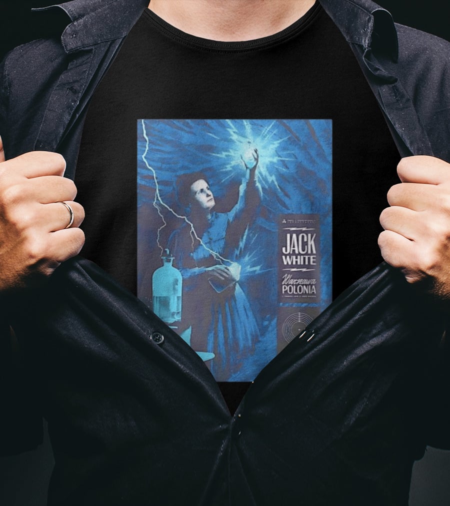 Jack White Marie Curie Warsaw Polonia 2026 Klub Stodola Event T-Shirt