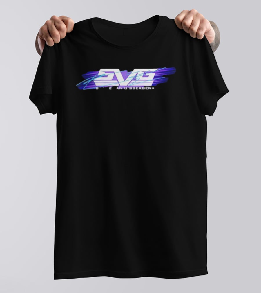 Shane Van Gisbergen SVG Stripe Racing Style Purple And Blue T-Shirt