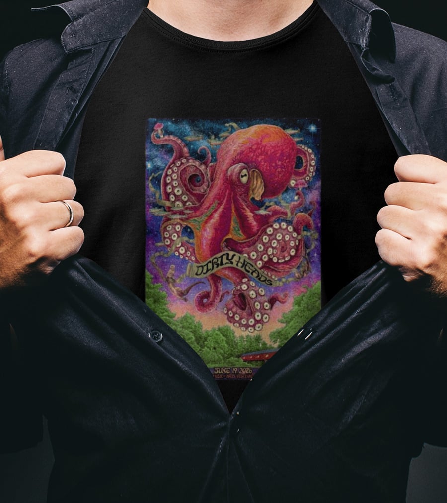 Dirty Heads Northlands Music June 19 2026 Swanzey NH Octopus T-Shirt
