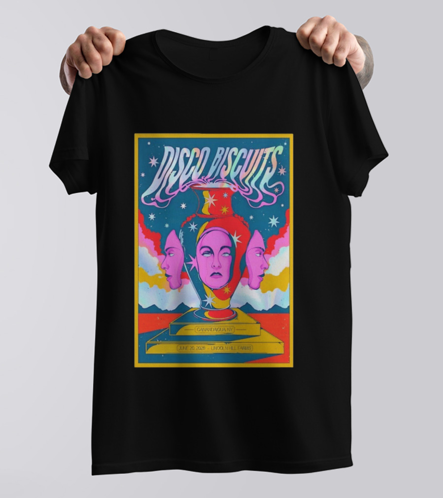 Disco Biscuits Canandaigua NY June 20 2026 Lincoln Hill Farms T-Shirt