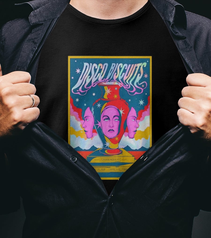Disco Biscuits Canandaigua NY June 20 2026 Lincoln Hill Farms T-Shirt