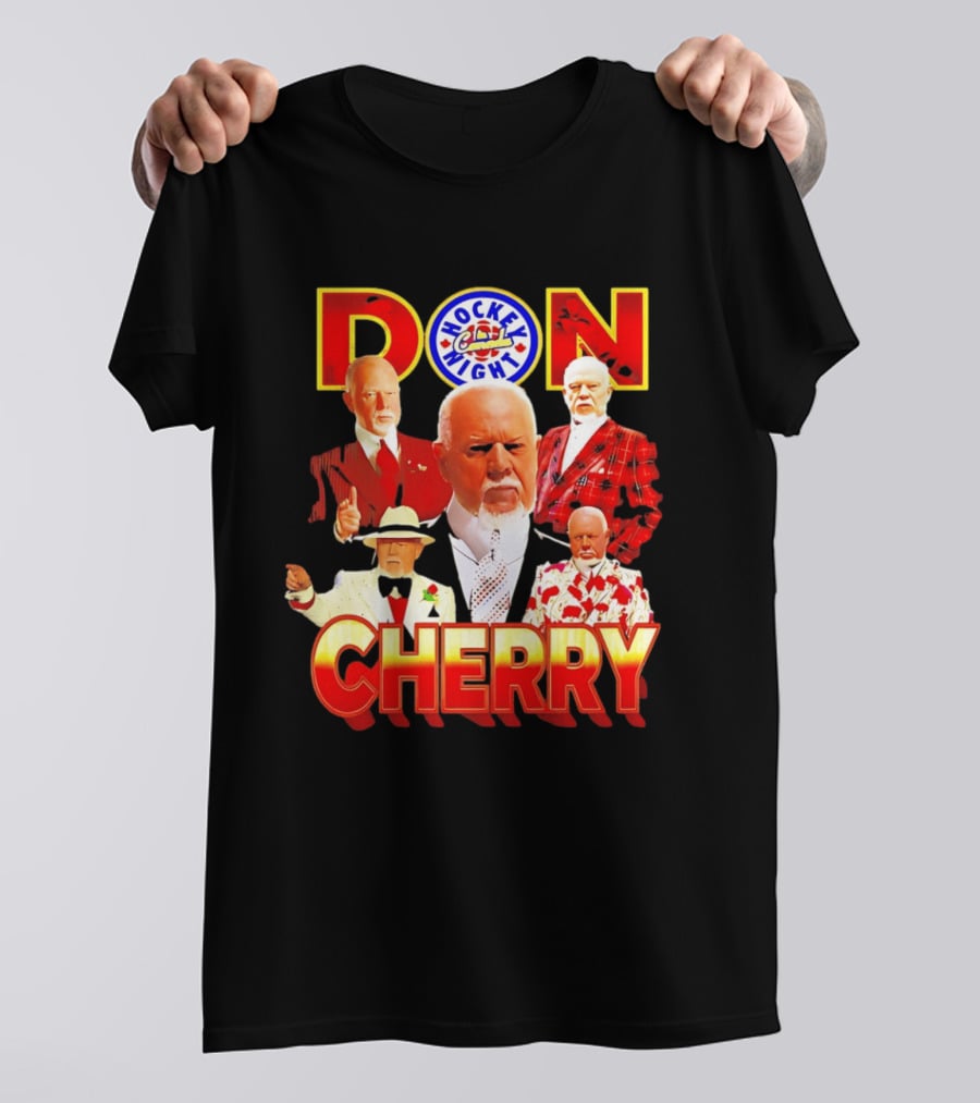 Don Cherry Iconic Suits Hockey Night In Canada Style Collection T-Shirt