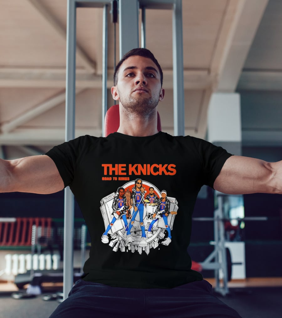 THE KNICKS Players Rock Road To Rings New York Knicks T-Shirt