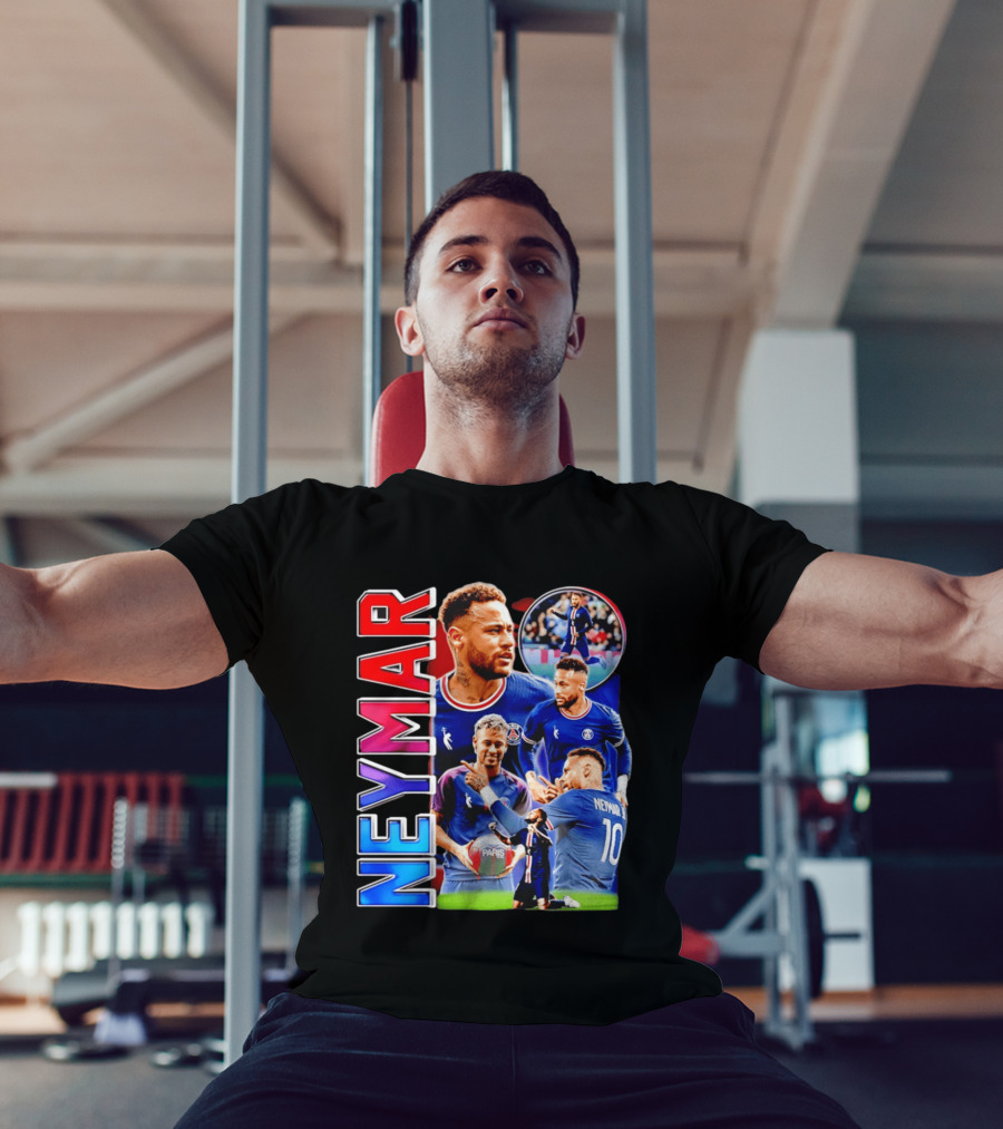 Neymar Paris Saint Germain Football Icon PSG Number 10 T-Shirt