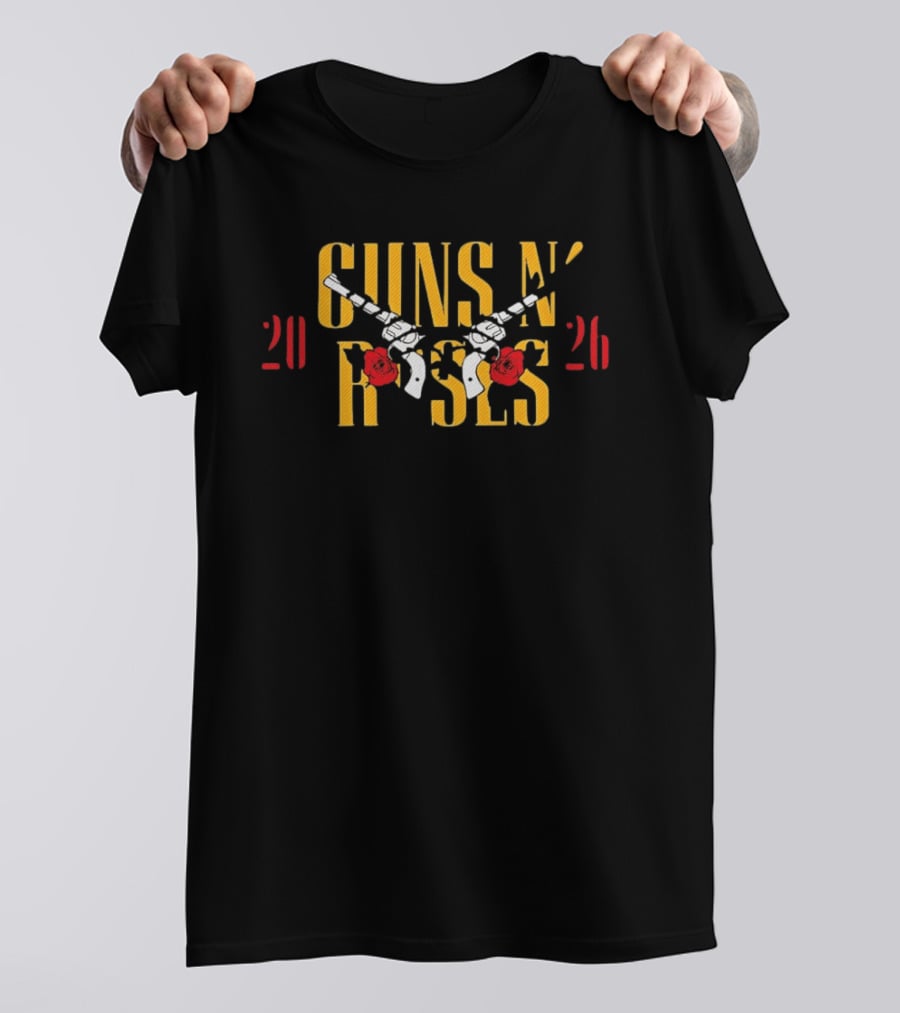 Guns N Roses 2026 Tour Iron On Heat Transfer T-Shirt