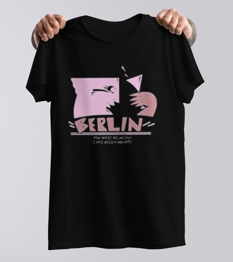 Night Gallery Berlin Club Art Pink Brush T-Shirt
