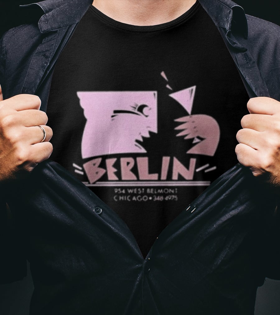 Night Gallery Berlin Club Art Pink Brush T-Shirt