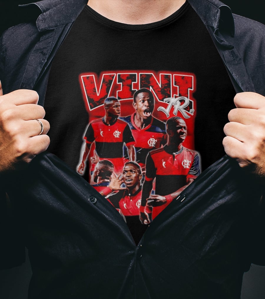 Vini Jr Flamengo Vinicius Junior Collage T-Shirt