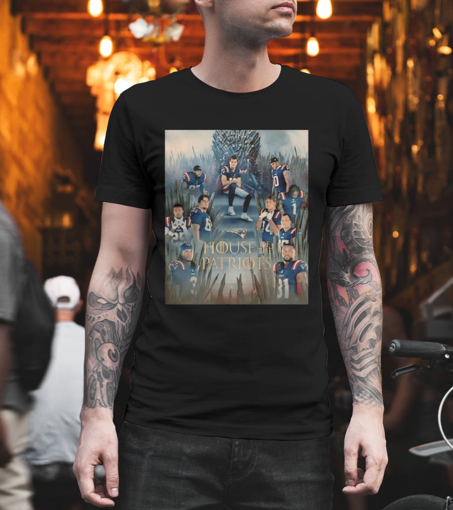 New England Patriots House Of The Dragon Crossover House Of The Patriots T-Shirt