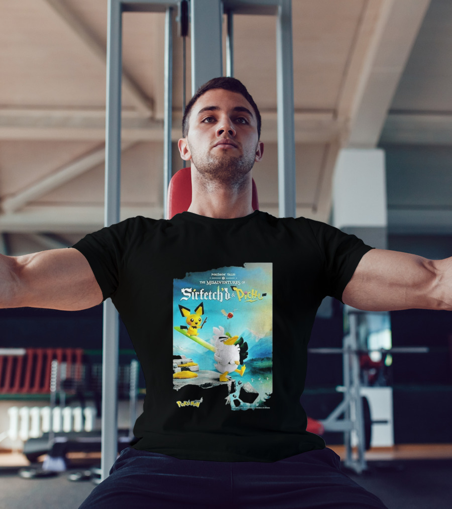 Pokémon Tales The Misadventures Of Sirfetch'd And Pichu Adventure Scene T-Shirt