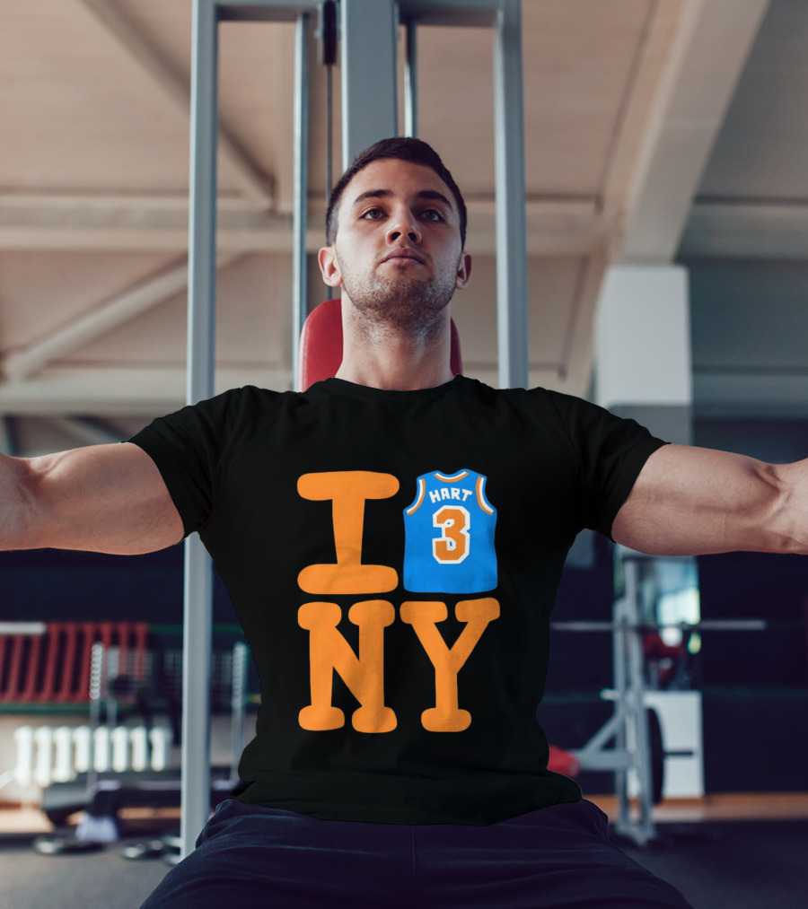 Josh Hart New York Knicks I Love NY 3 Basketball 2026 T-Shirt