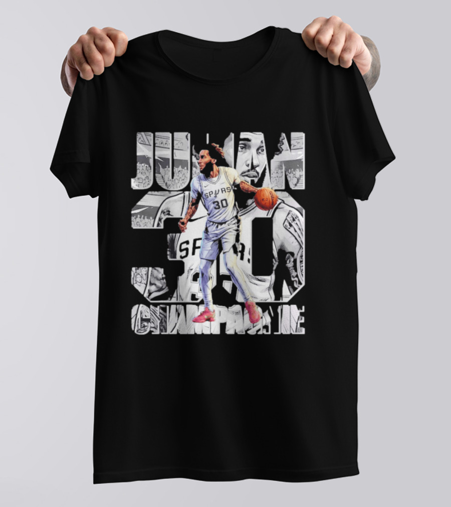 Julian Champagnie Spurs 30 Comic T-Shirt