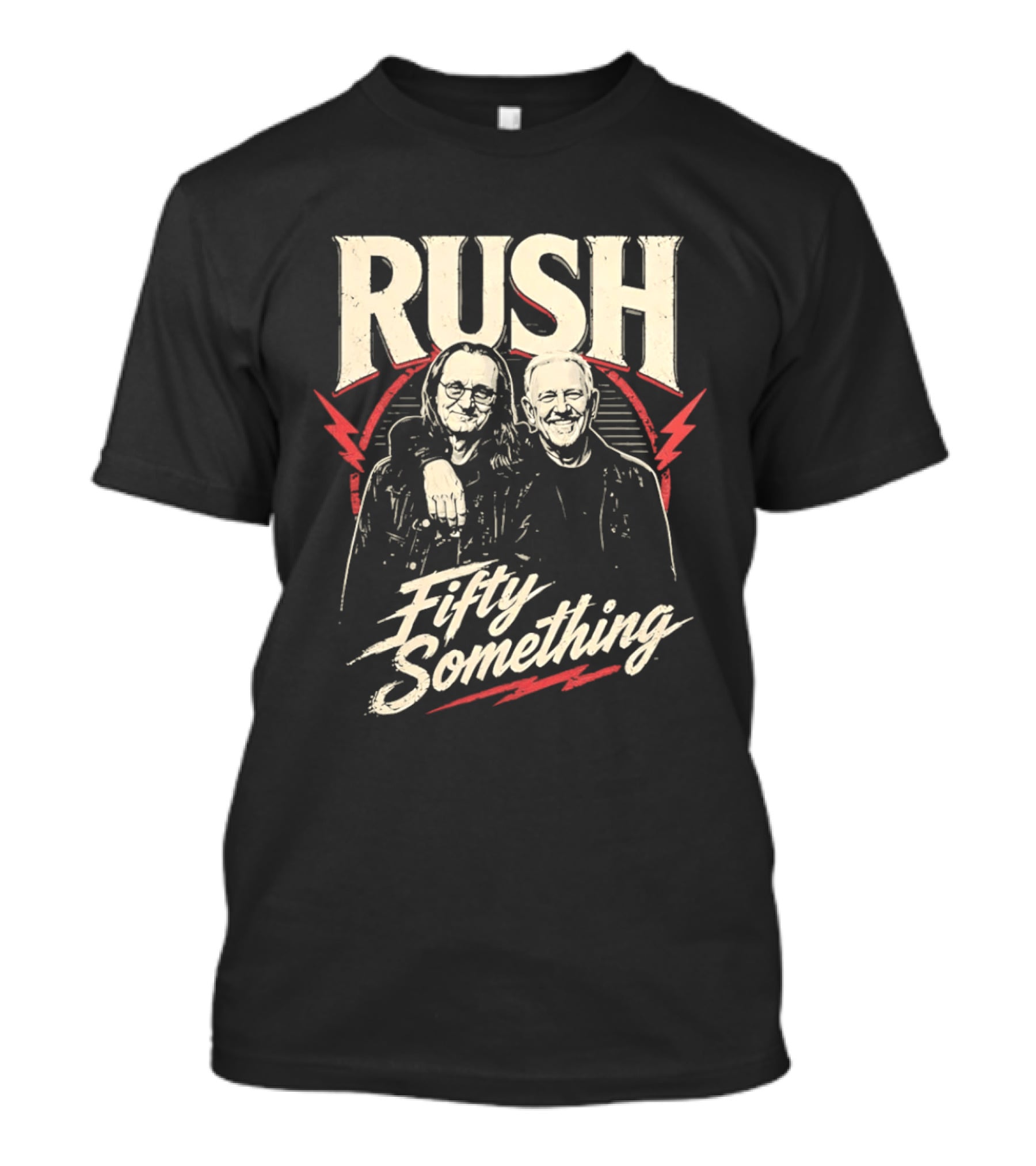 Rush Band Geddy Lee Alex Lifeson Fifty Something T-Shirt