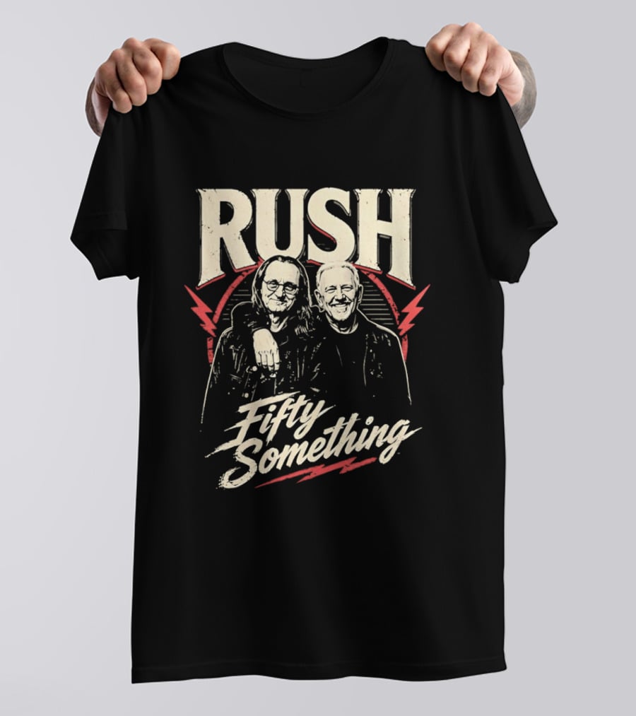 Rush Band Geddy Lee Alex Lifeson Fifty Something T-Shirt