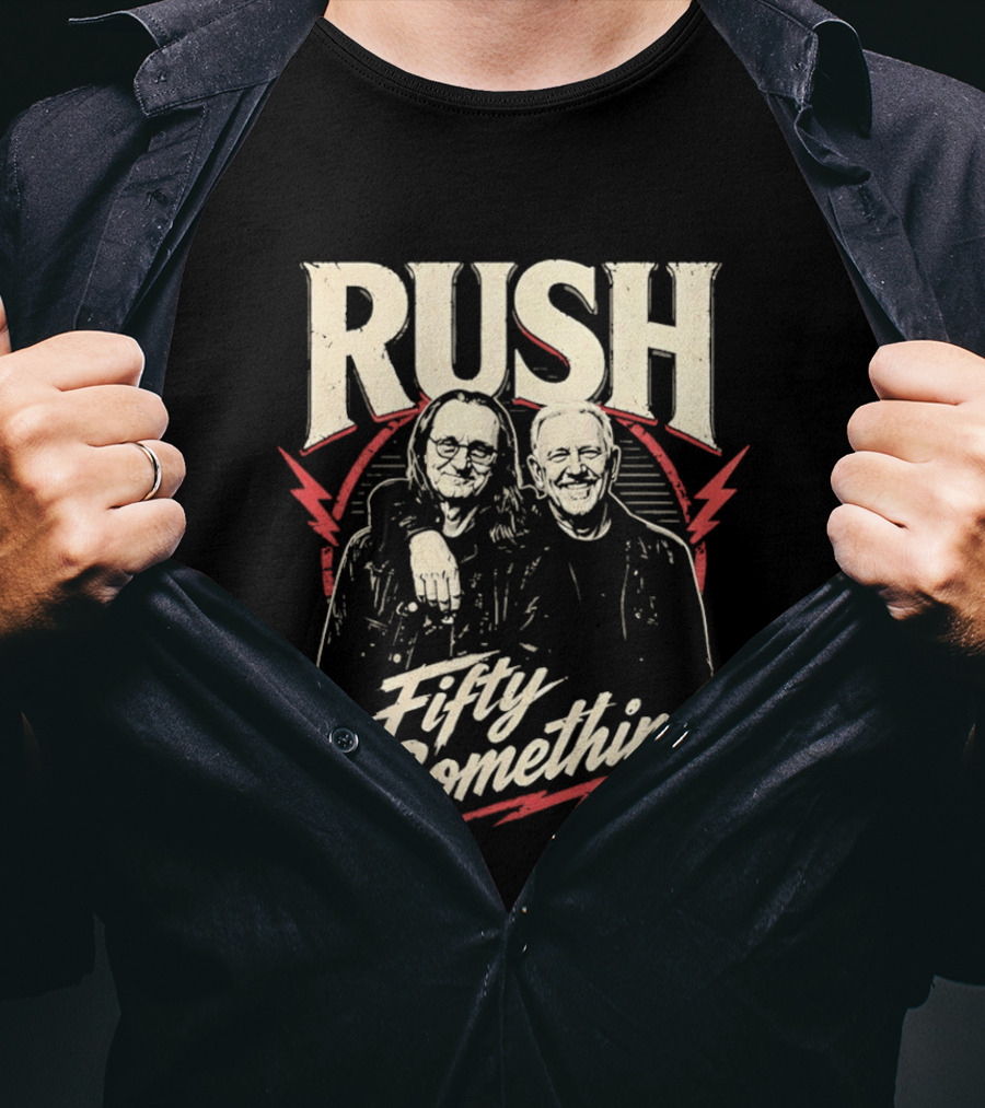 Rush Band Geddy Lee Alex Lifeson Fifty Something T-Shirt