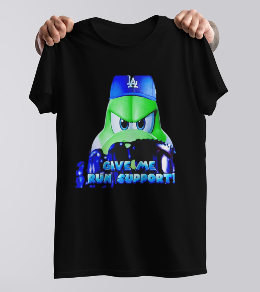 Los Angeles Dodgers Give Me Run Support Yoshi T-Shirt