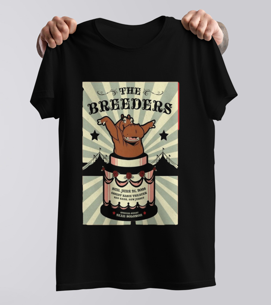 The Breeders Count Basie Theater Red Bank NJ June 21 2026 Sean Solomon T-Shirt