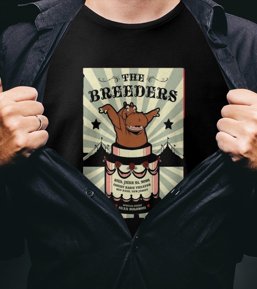 The Breeders Count Basie Theater Red Bank NJ June 21 2026 Sean Solomon T-Shirt