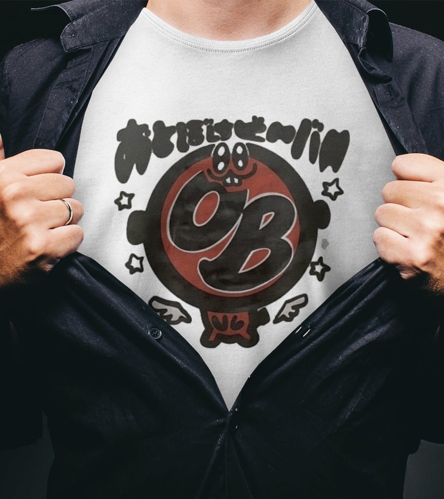 Otoboke Beaver 2026 Tour OB Logo With Cartoon Character And Stars T-Shirt
