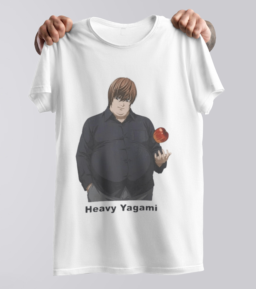 Heavy Yagami Light Death Note Apple T-Shirt