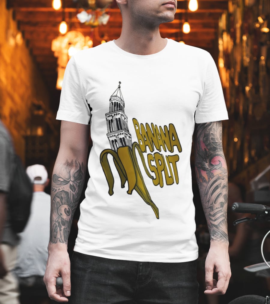 Split Diocese Bell Tower Banana Split Architecture T-Shirt